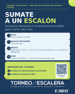Flyer del torneo